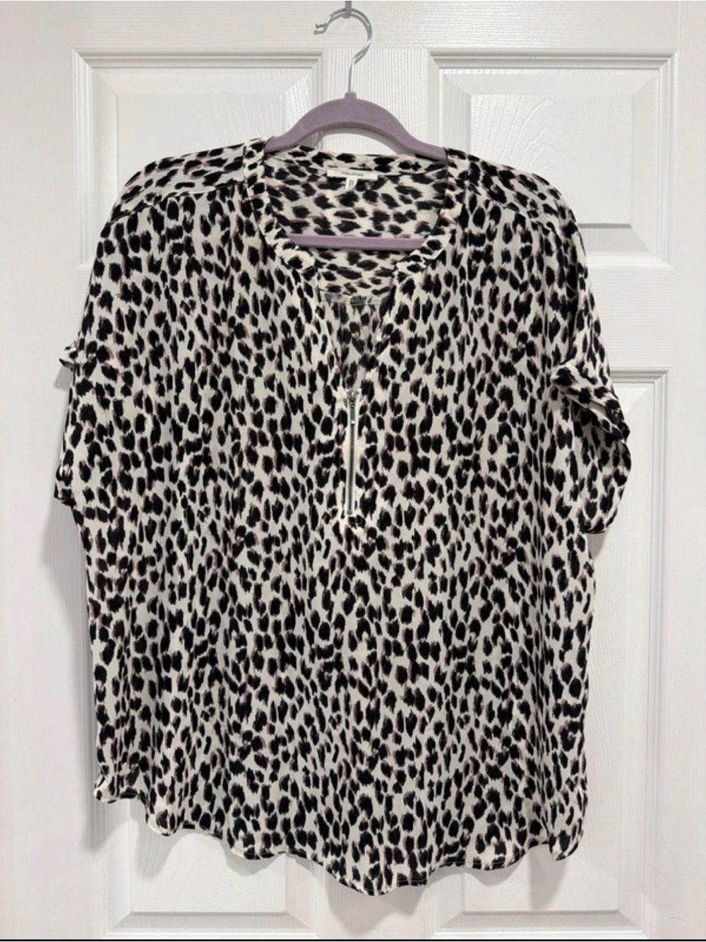 Maurices Leopard Print V-Neck Blouse